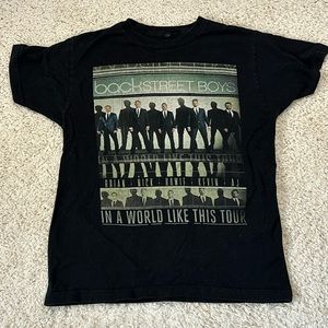 BACKSTREET BOYS M 2014 black concert T-shirt in GUC